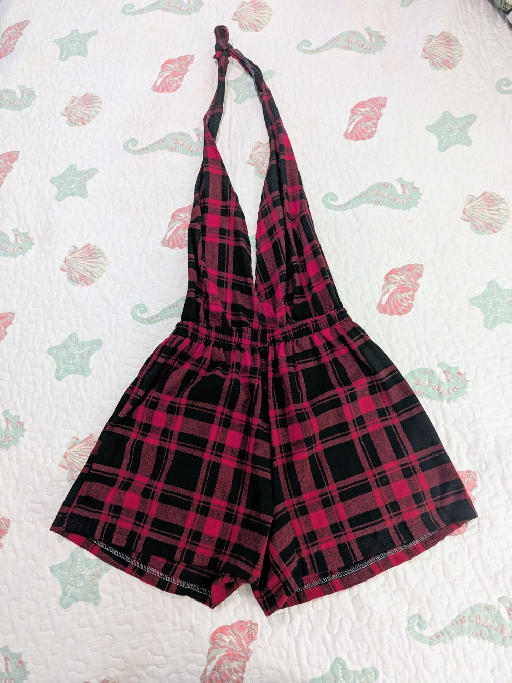 RCYCLD Women's Flannel Romper